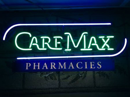 Caremax Pharmacy Neon Sign
